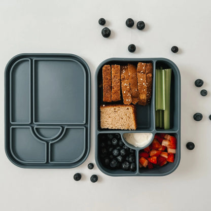 Divided Silicone Large Lunch Box- Leaf