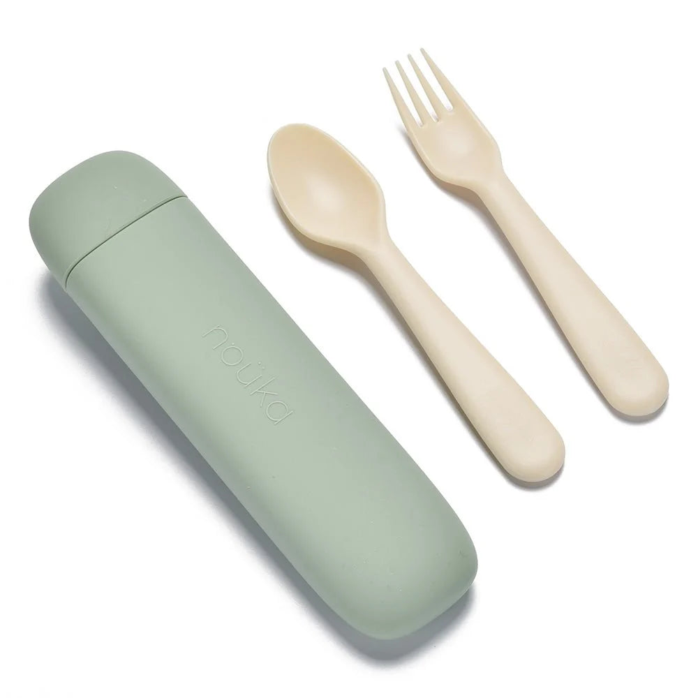Reusable Utensil Set & Carry Case- Leaf