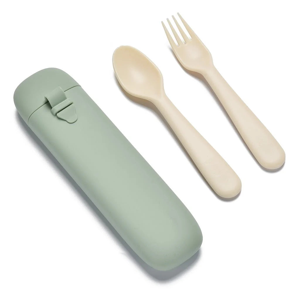 Reusable Utensil Set & Carry Case- Leaf