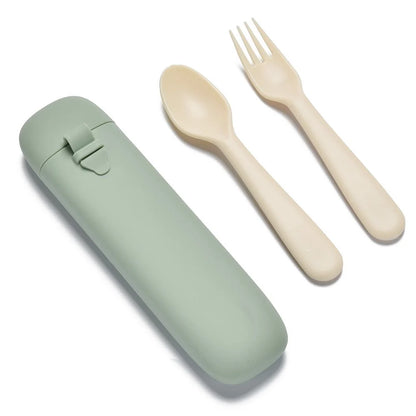 Reusable Utensil Set & Carry Case- Leaf
