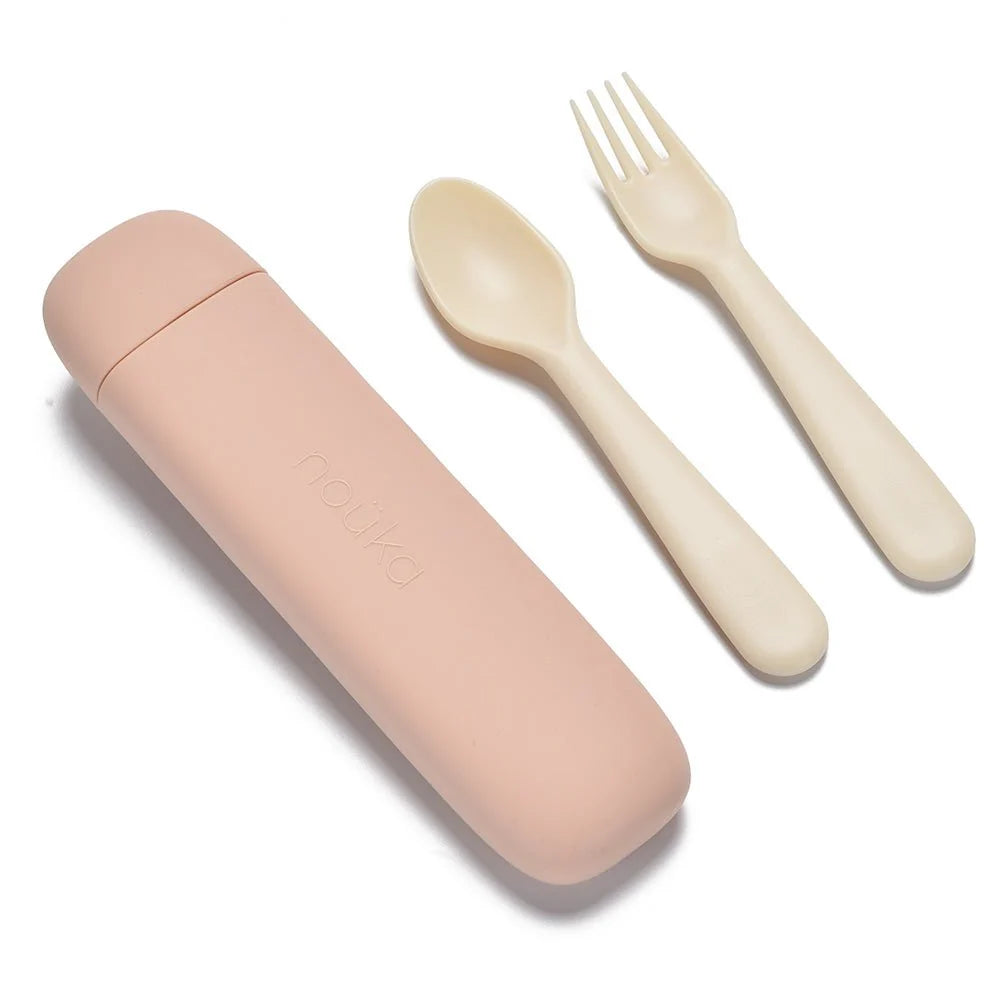 Reusable Utensil Set & Carry Case- Soft Blush