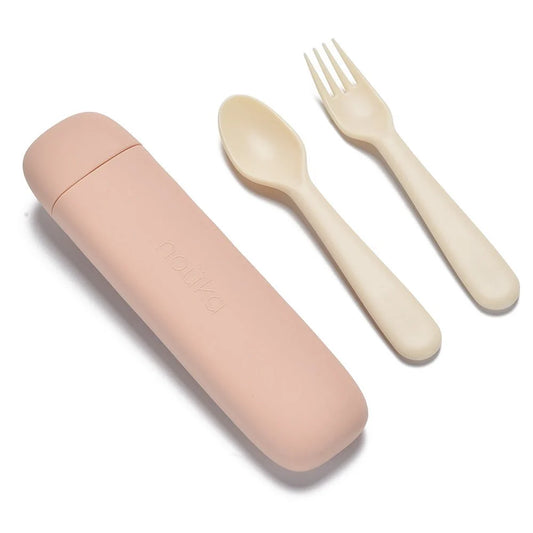 Reusable Utensil Set & Carry Case- Soft Blush