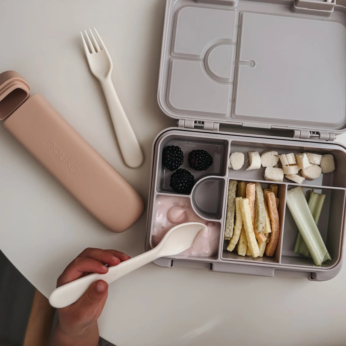 Reusable Utensil Set & Carry Case- Wave