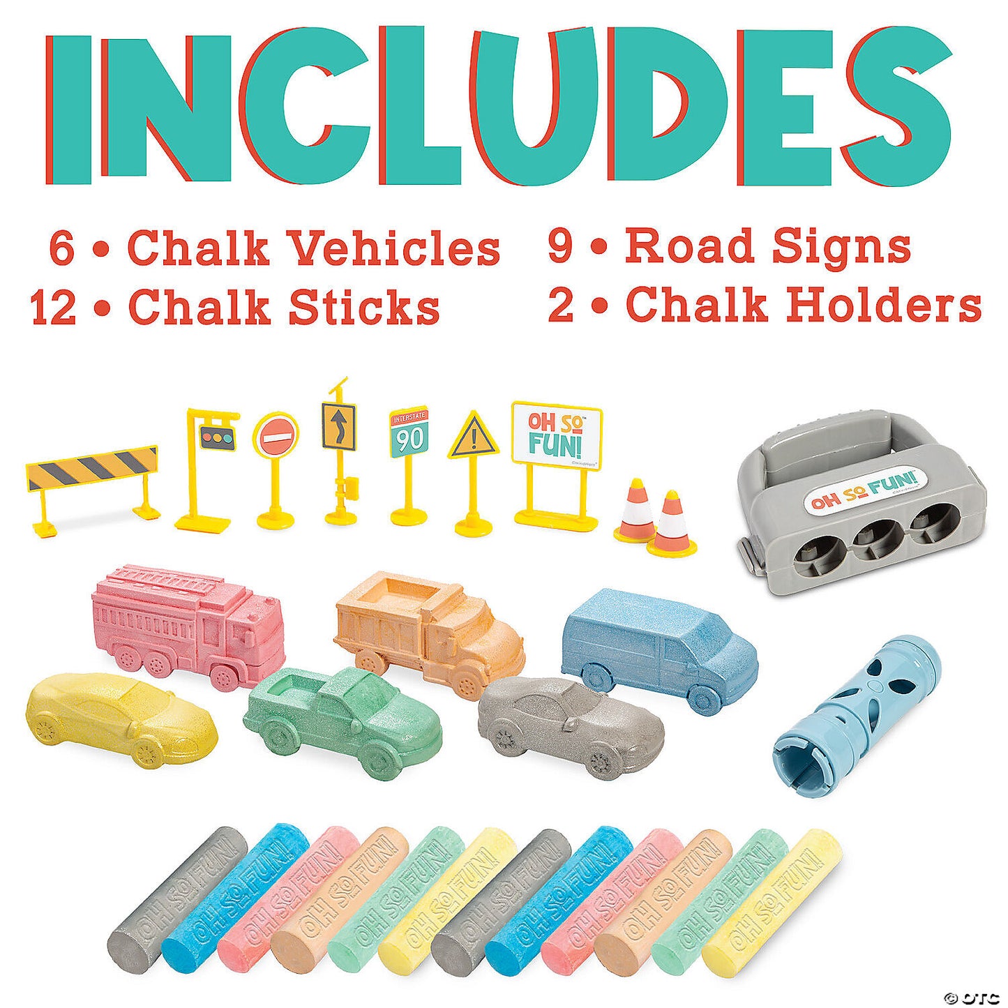 Cars and Trucks Chalk Set