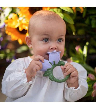 Natural Rubber Bellflower Teether