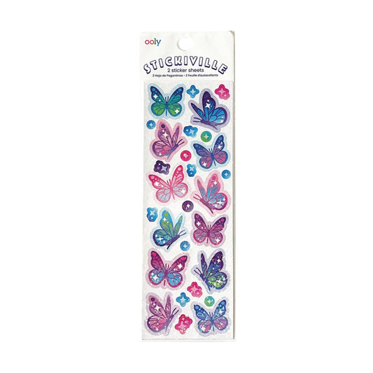 Stickiville Glittery Butterflies Stickers