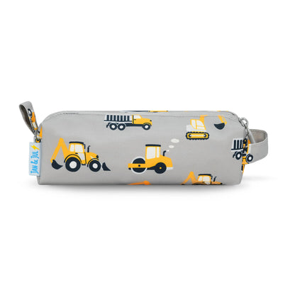 Kids Pencil Case- Grey Construction