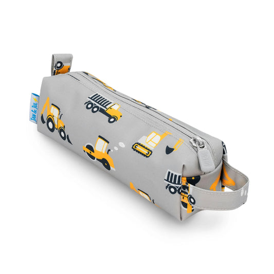 Kids Pencil Case- Grey Construction