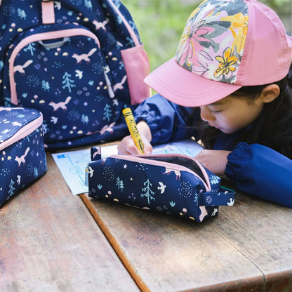 Kids Pencil Case- Navy Forest