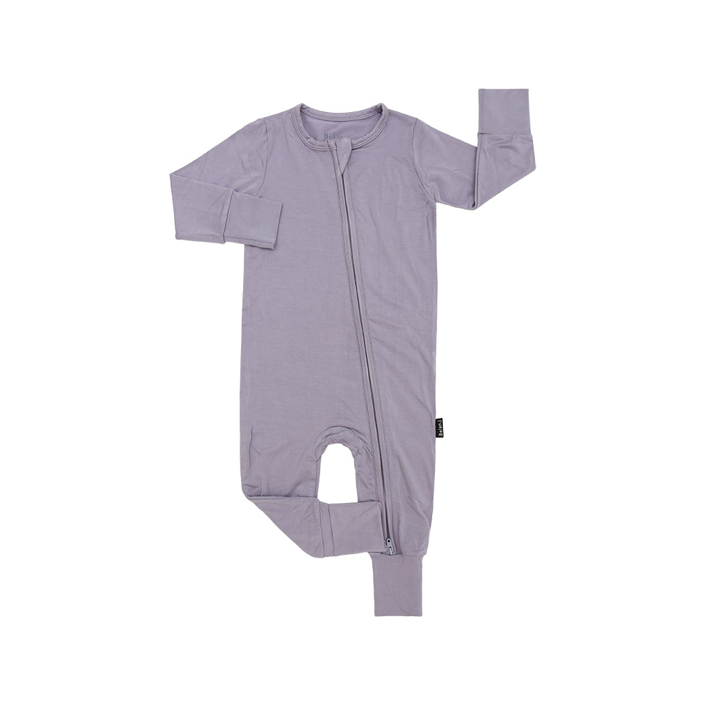 Bamboo Footless Zipper Sleeper- Periwinkle