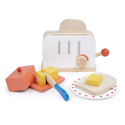 Rise & Shine Wooden Toaster Set