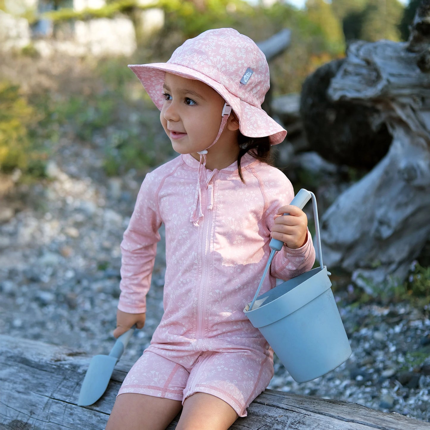 Cotton Floppy Hat- Pink Prairie