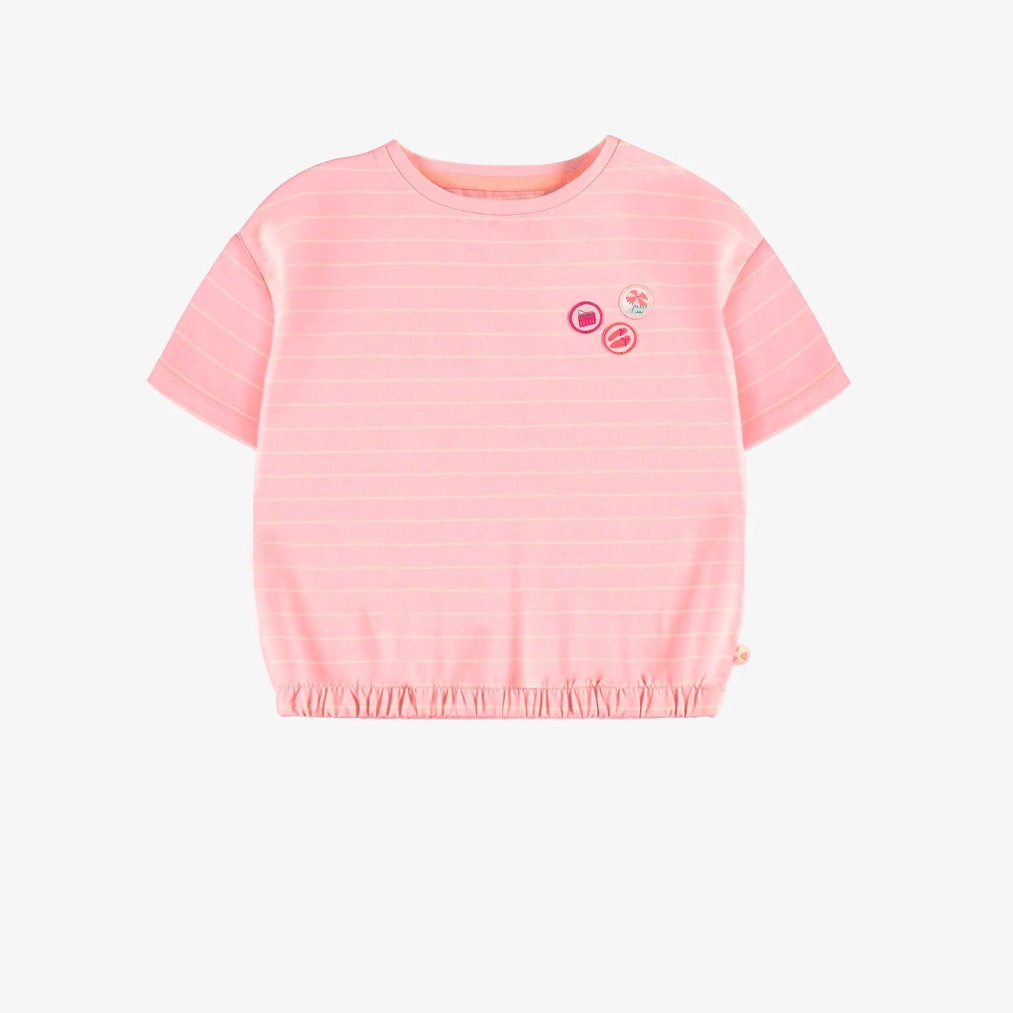 Summer Fun Pink Striped Tee