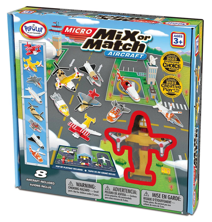 Micro Mix and Match Magnetic Aircraft