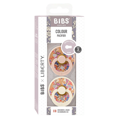 Liberty Colour Round Pacifier 2pk.- June Blossom Blush Mix