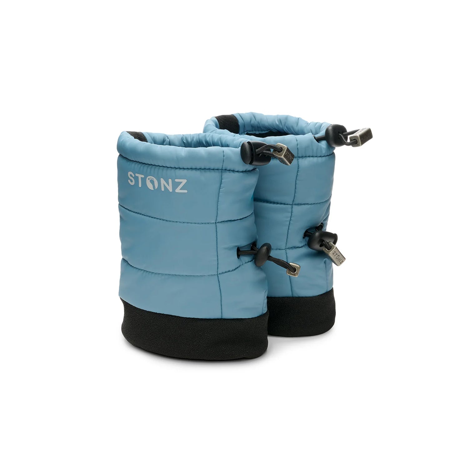 Baby Puffer Booties- Denim Blue