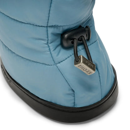 Toddler Puffer Booties- Denim Blue