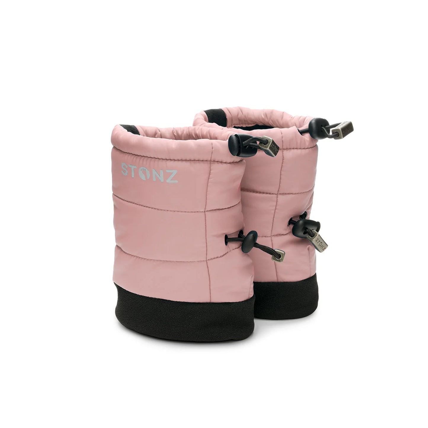 Baby Puffer Booties- Haze Pink