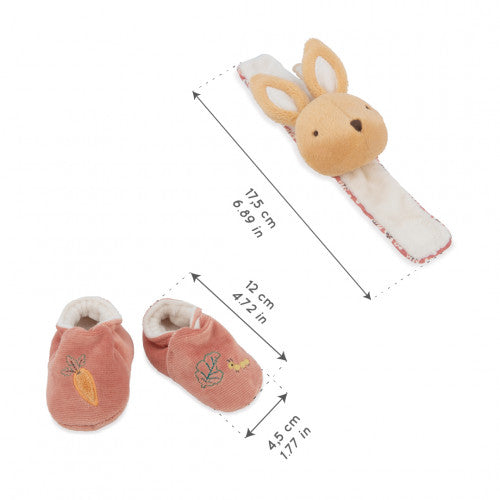 Rabbit Bell Bracelet & Slipper Gift Set