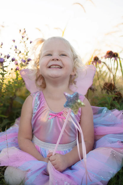 Rainbow Sequins Skirt, Wings, & Wand Set
