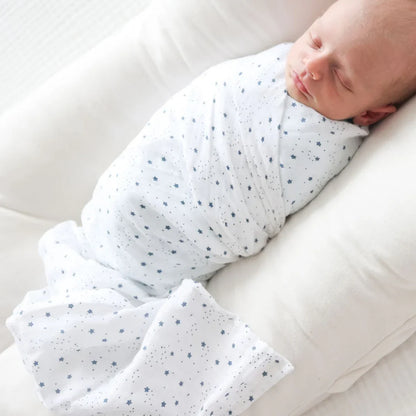 Cotton Muslin Swaddle Blanket 2pk.- Puppies and Stars