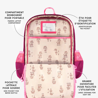 Pink Poodle Backpack