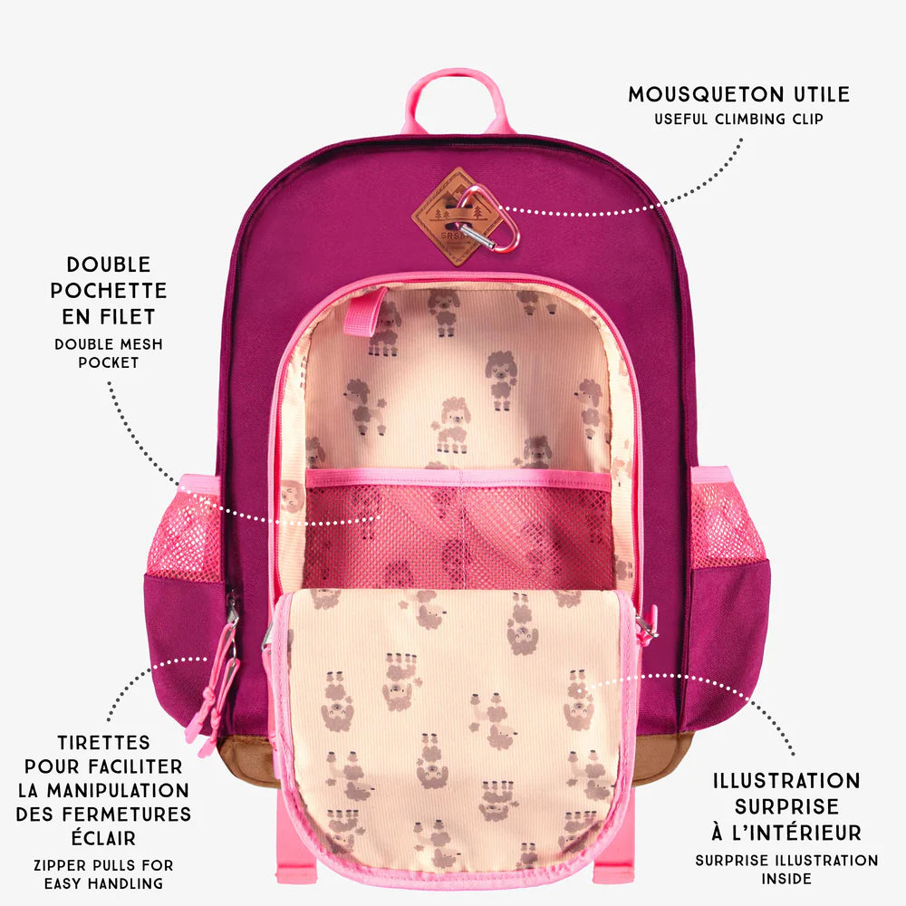 Pink Poodle Backpack