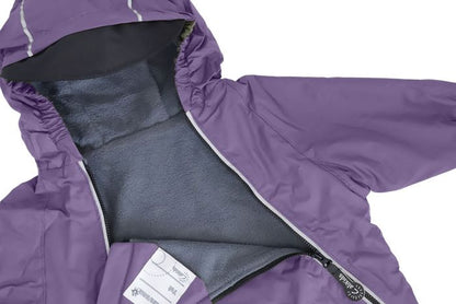 Fleece-Lined Rain Suit- Dark Lavender