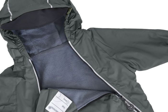 Fleece-Lined Rain Suit- Dark Sage