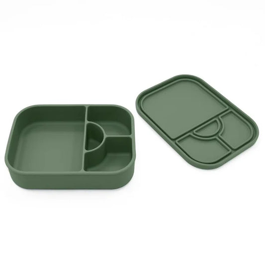 Divided Silicone Lunch Box- Fern
