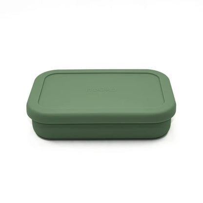 Divided Silicone Lunch Box- Fern