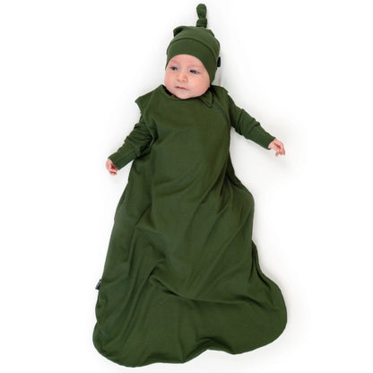 1.0 TOG Ribbed Bamboo Sleep Bag- Forest Green