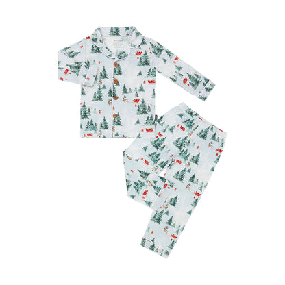 Bamboo Long Sleeve Classic PJ Set- Sleigh Ride