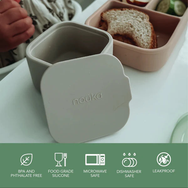 Silicone Mini Snack Containers- Soft Blush/Dust