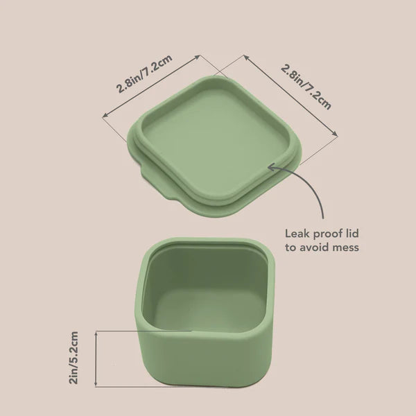 Silicone Mini Snack Containers- Soft Blush/Dust