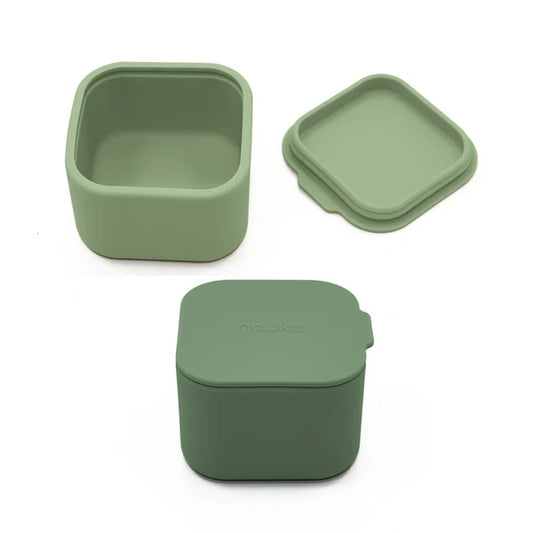 Silicone Mini Snack Containers- Leaf/Fern