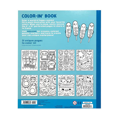 Happy Snacks Colouring Book