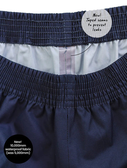 Navy Shell Splash Pants
