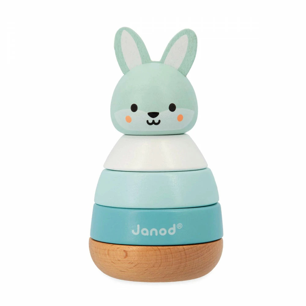 Stackable Rabbit Toy Wooden Stacking Rabbit – Songbird Baby & Kids