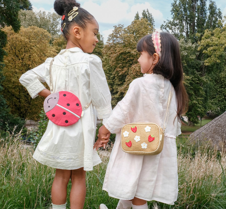 Strawberry Fields Raffia Bag