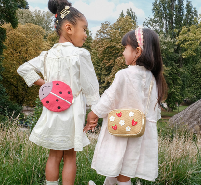 Strawberry Fields Raffia Bag