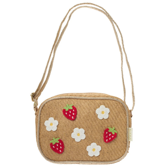 Strawberry Fields Raffia Bag