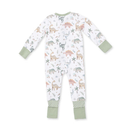 Convertible 2-Way Zipper Romper- Sweet Baby Dinos
