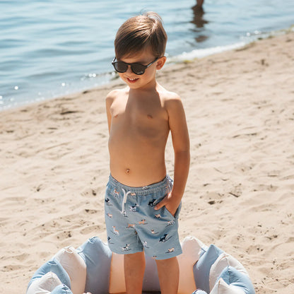 Surfing Dogs Kids Swim Trunks
