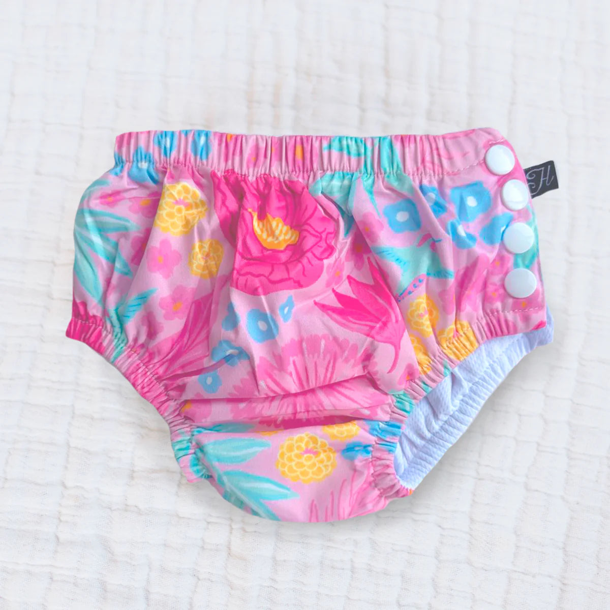 Reusable Swim Diaper- Hibis-Kissed