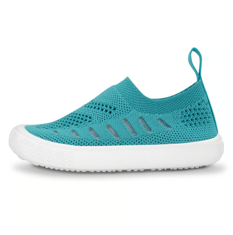 Teal Breeze Knit Slip-On Shoes