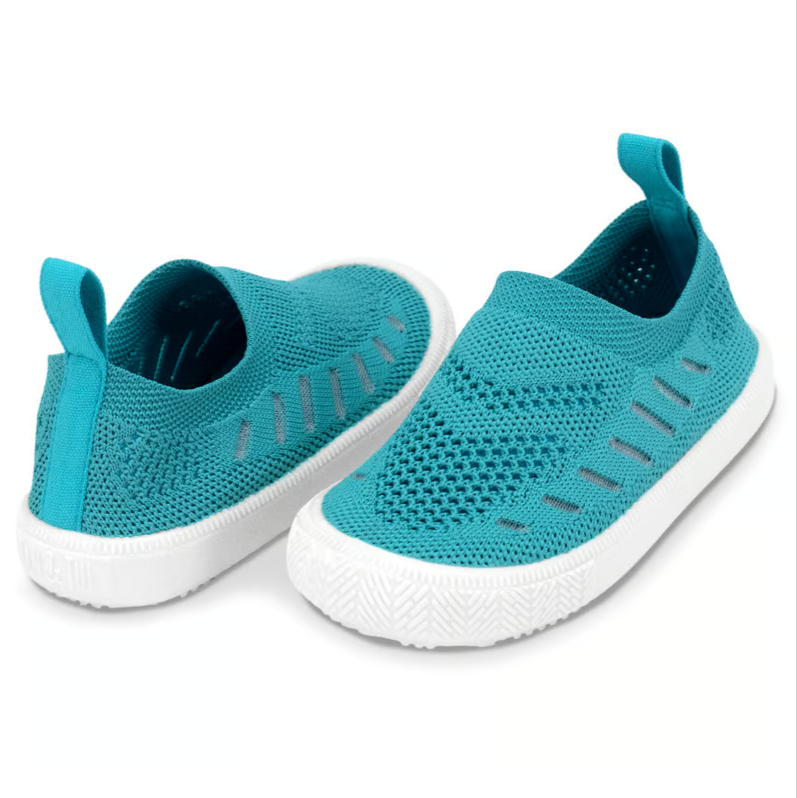 Teal Breeze Knit Slip-On Shoes