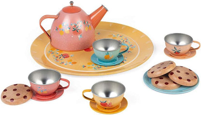 Vintage Metal Tea Set
