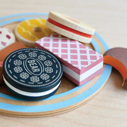 Teatime Wooden Biscuit Plate