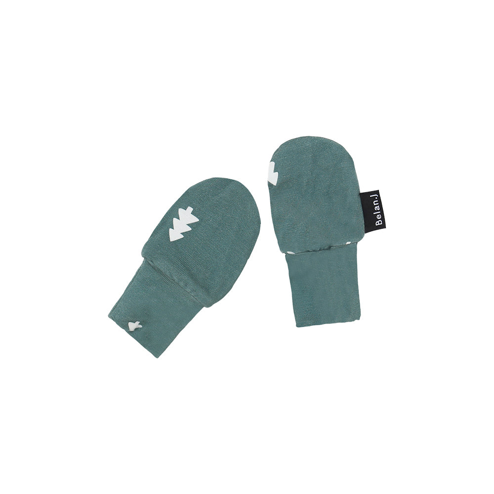 Bamboo Non-Scratch Mittens- Tiny Trees
